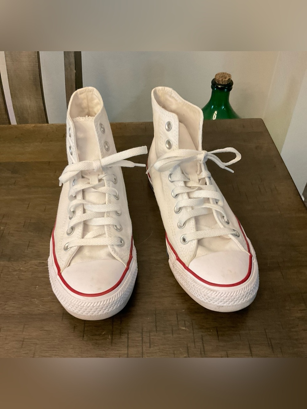 Sneakers, Converse, All Star, High Top  White woman 8.5
